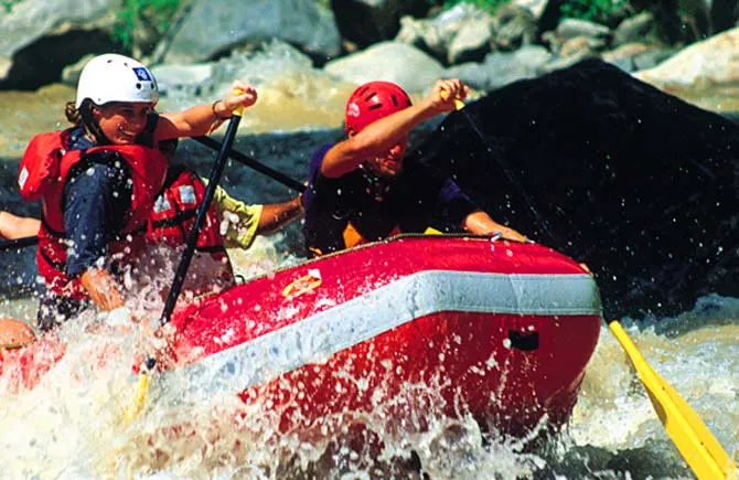 Whitewater rafting on the Copalita River