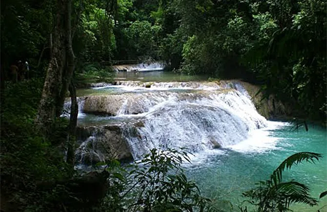 Cascadas Mágicas waterfall in the Oaxacan jungle
